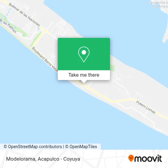 Modelorama map