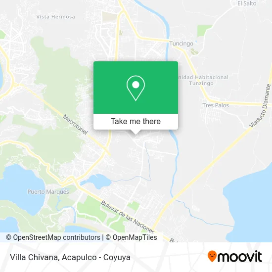 Villa Chivana map