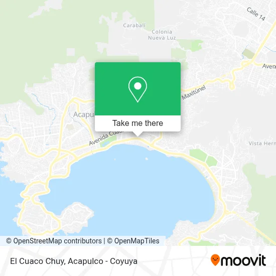 El Cuaco Chuy map