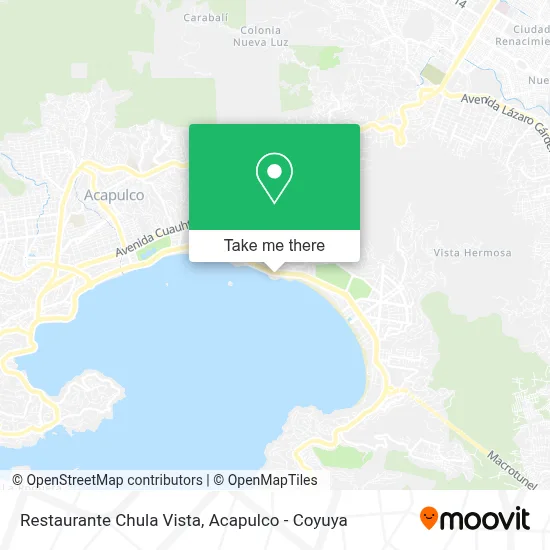 Restaurante Chula Vista map