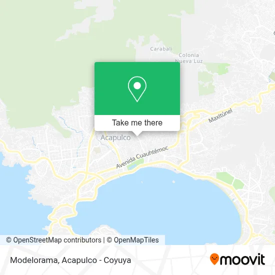 Modelorama map