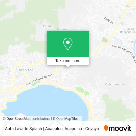 Auto Lavado Splash | Acapulco map