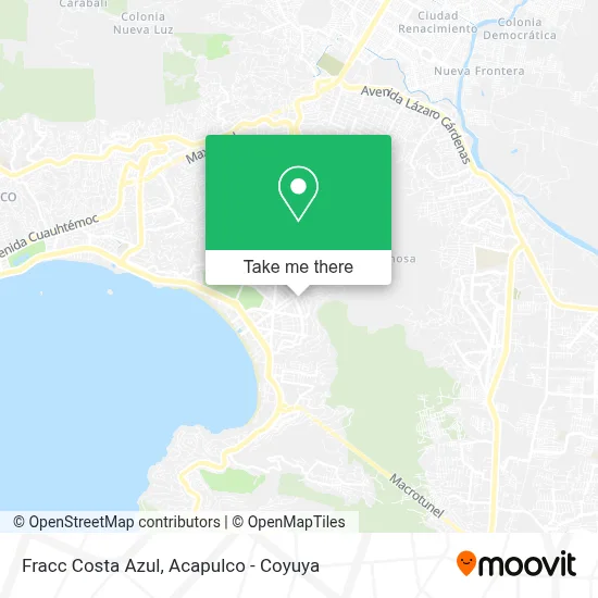 Fracc Costa Azul map