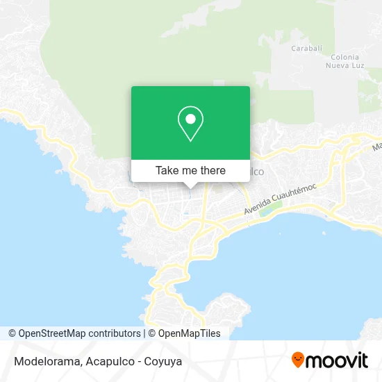 Modelorama map