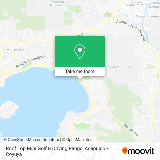 Roof Top Mini Golf & Driving Range map