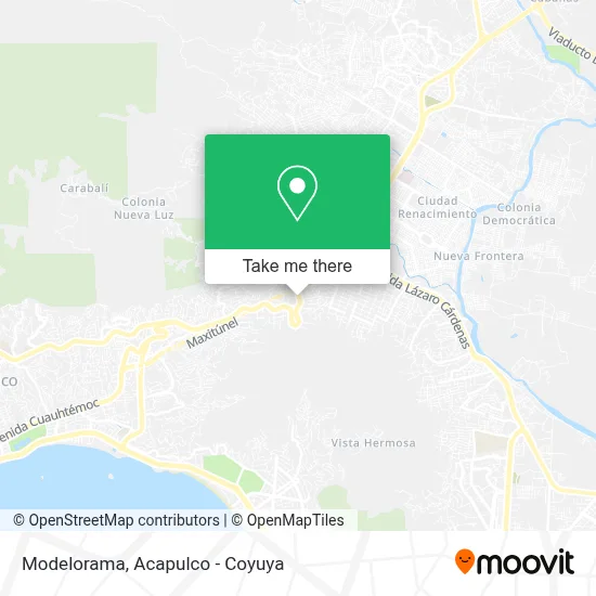 Modelorama map