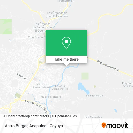 Astro Burger map