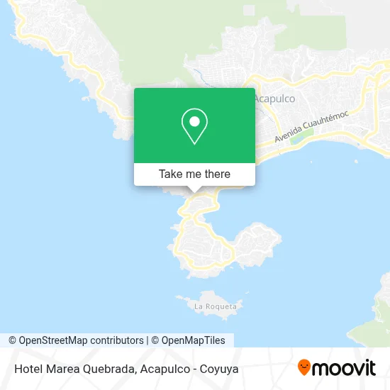 Hotel Marea Quebrada map