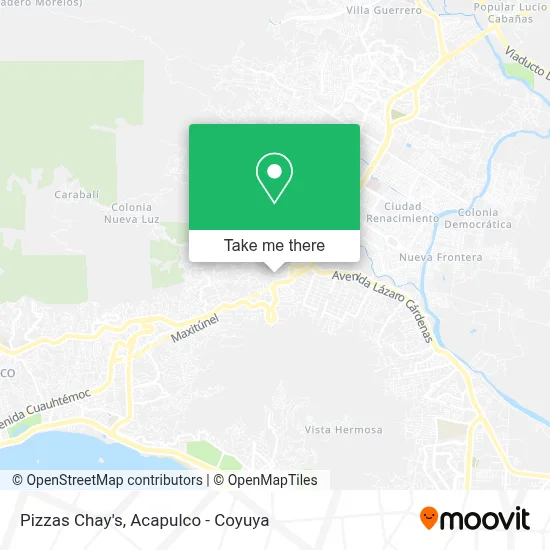 Pizzas Chay's map