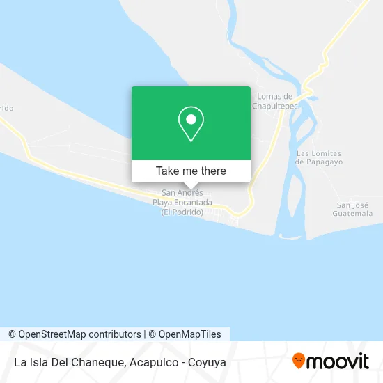 La Isla Del Chaneque map