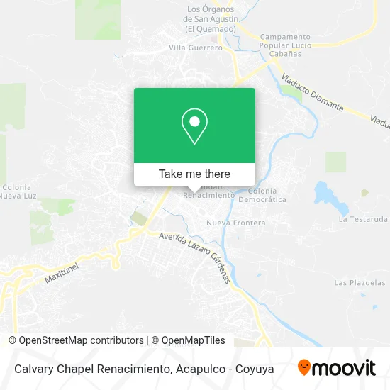 Calvary Chapel Renacimiento map