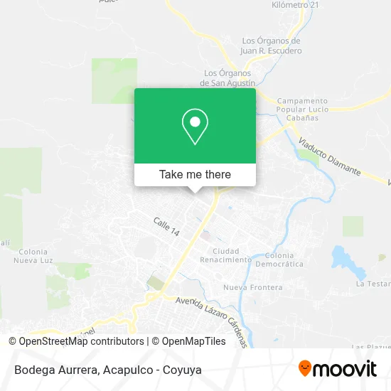Bodega Aurrera map