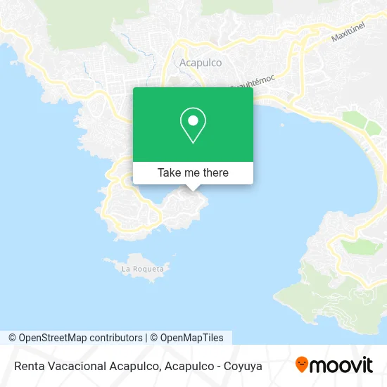 Renta Vacacional Acapulco map