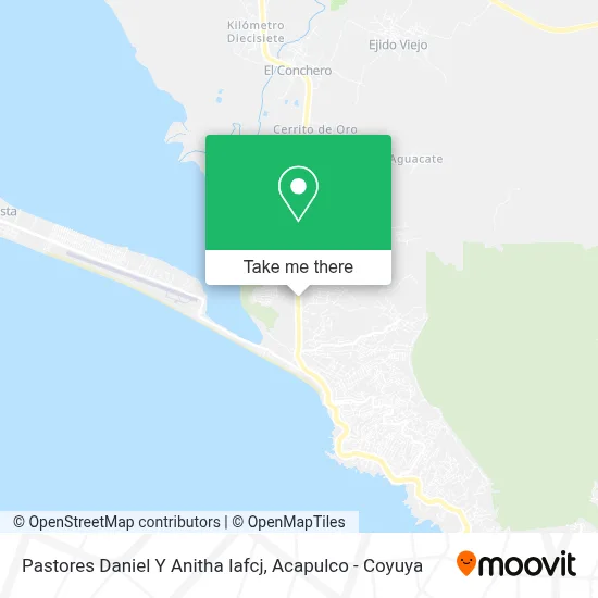Pastores Daniel Y Anitha Iafcj map