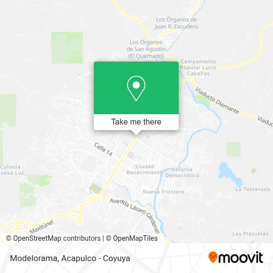 Modelorama map
