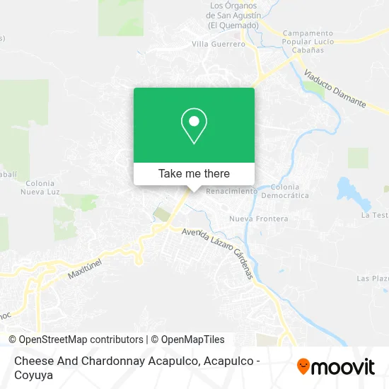 Cheese And Chardonnay Acapulco map