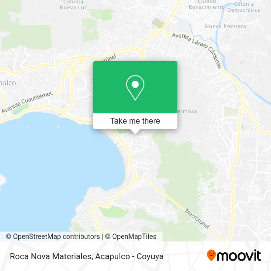 Roca Nova Materiales map