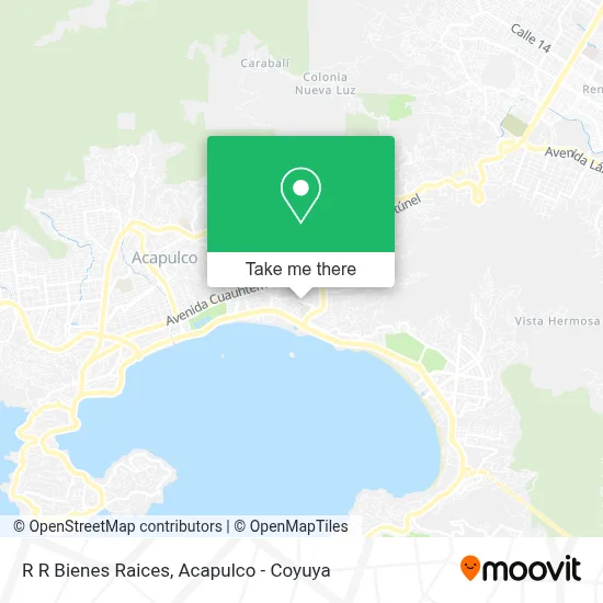 R R Bienes Raices map