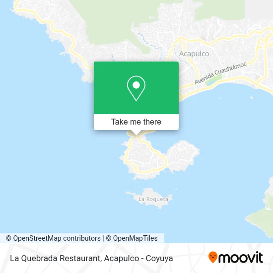 La Quebrada Restaurant map