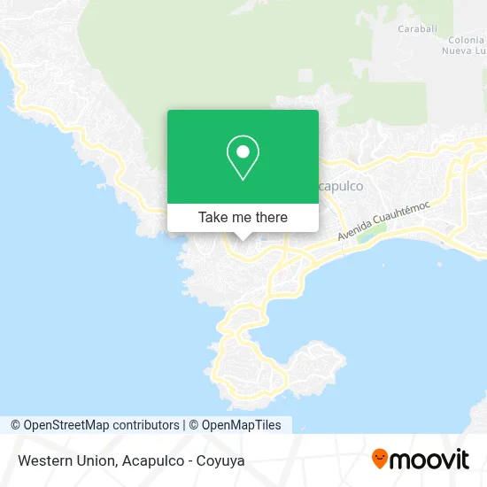 Western Union map