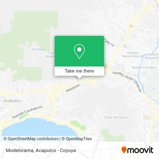 Modelorama map