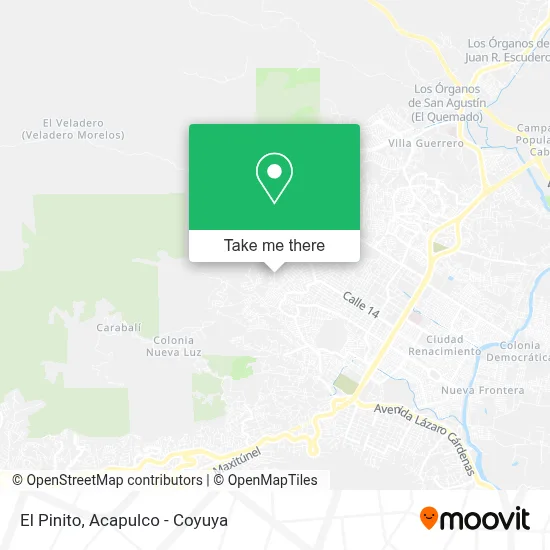 El Pinito map