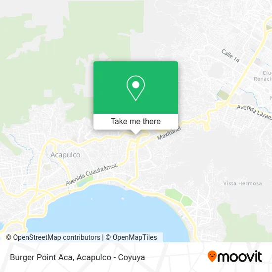 Burger Point Aca map