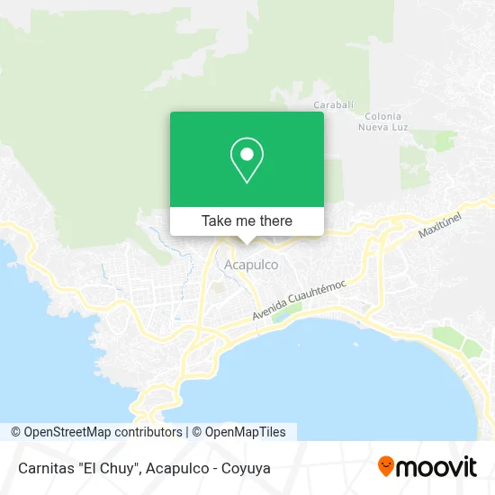 Carnitas "El Chuy" map