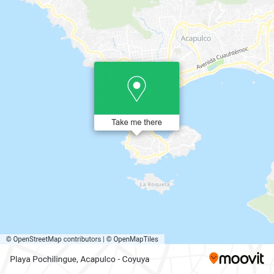 Playa Pochilingue map
