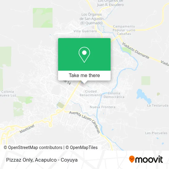 Pizzaz Only map