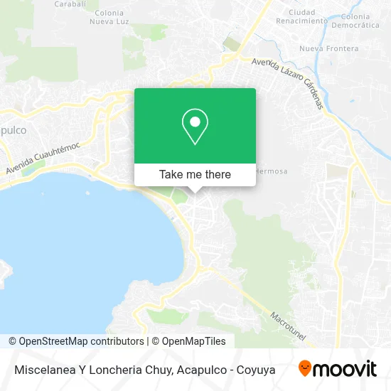 Miscelanea Y Loncheria Chuy map