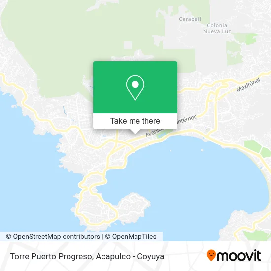 Torre Puerto Progreso map
