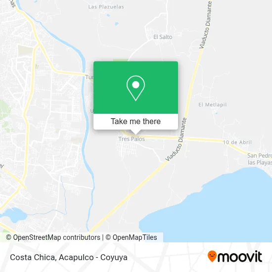 Costa Chica map
