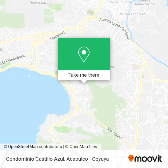 Condominio Castillo Azul map