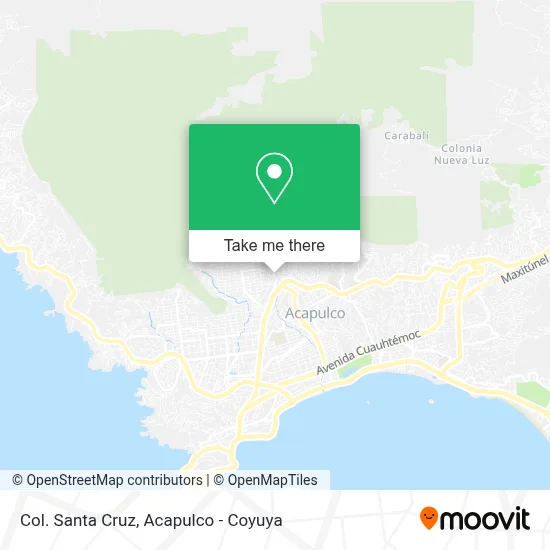 Col. Santa Cruz map