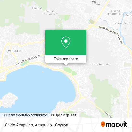 Ccide Acapulco map