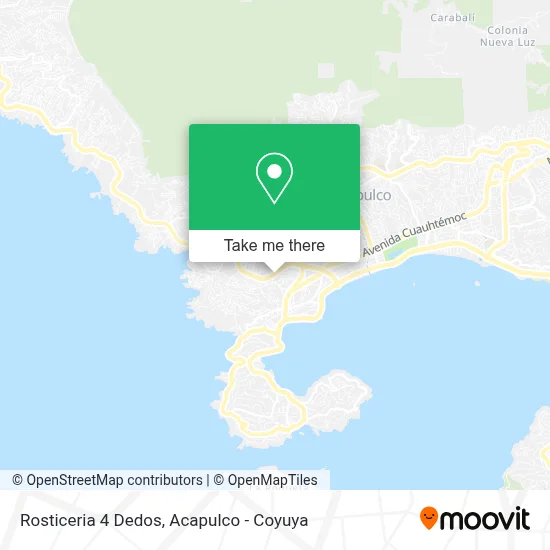 Rosticeria 4 Dedos map