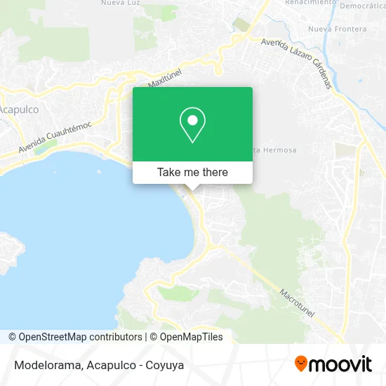 Modelorama map
