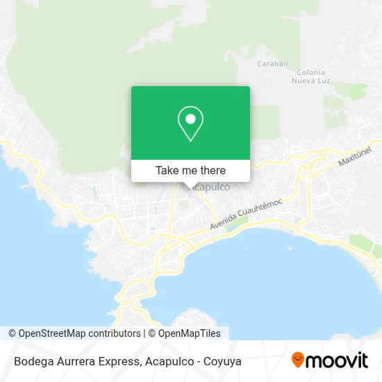 Bodega Aurrera Express map