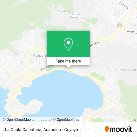 La Chula Calentana map