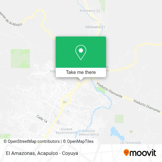 El Amazonas map