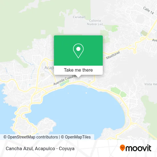 Cancha Azul map