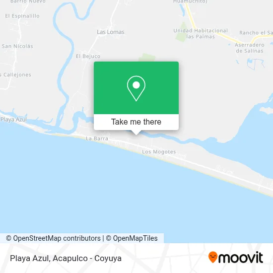 Playa Azul map