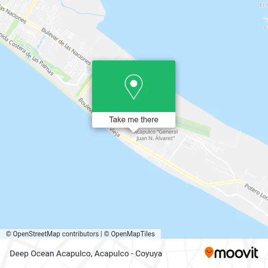 Deep Ocean Acapulco map
