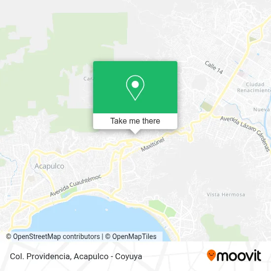 Col. Providencia map