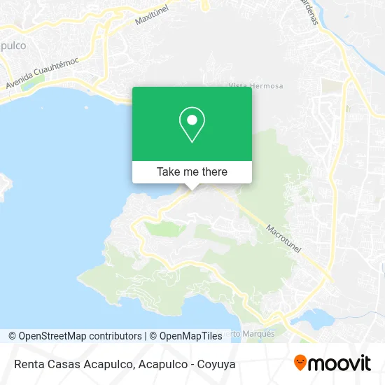 Renta Casas Acapulco map