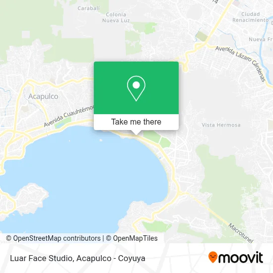 Luar Face Studio map