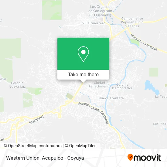 Western Union map