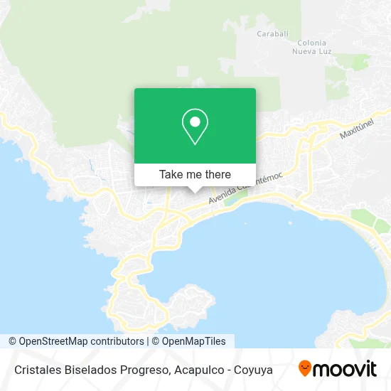Cristales Biselados Progreso map