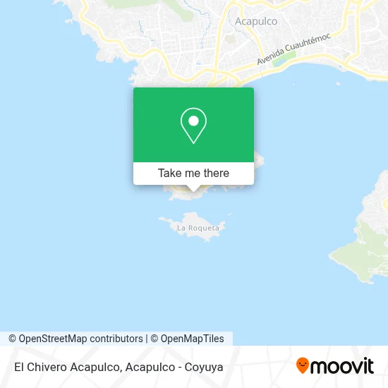 El Chivero Acapulco map
